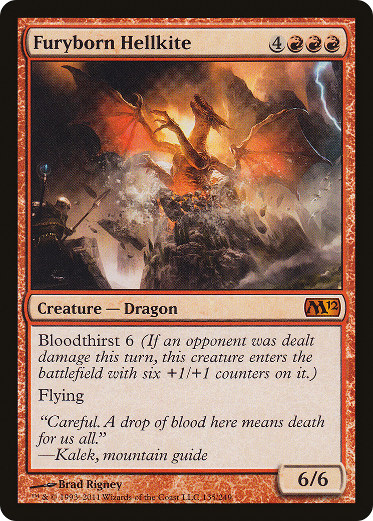 {R} Furyborn Hellkite [Magic 2012][M12 135] - Misty Mountain Games