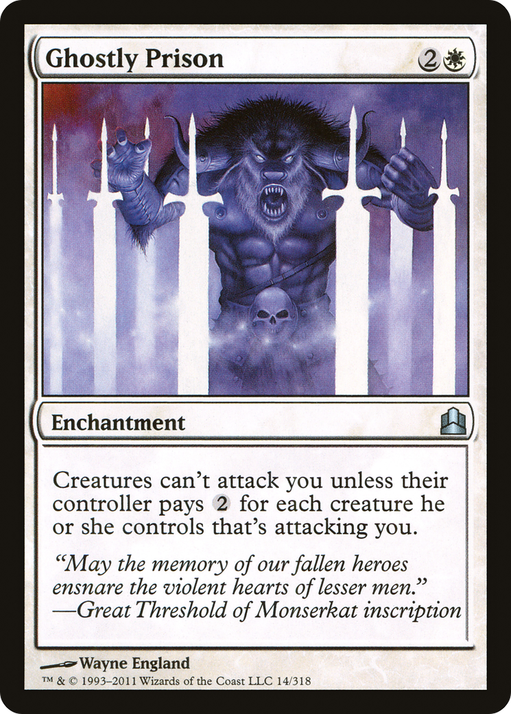 {C} Ghostly Prison [Commander 2011][CMD 014]