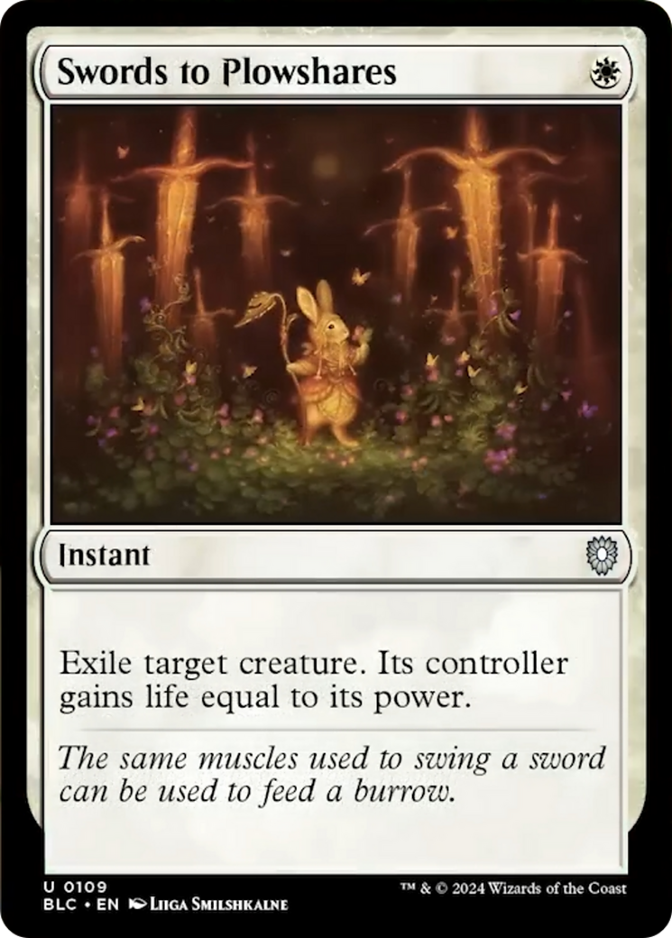 {C} Swords to Plowshares [Bloomburrow Commander][BLC 109]