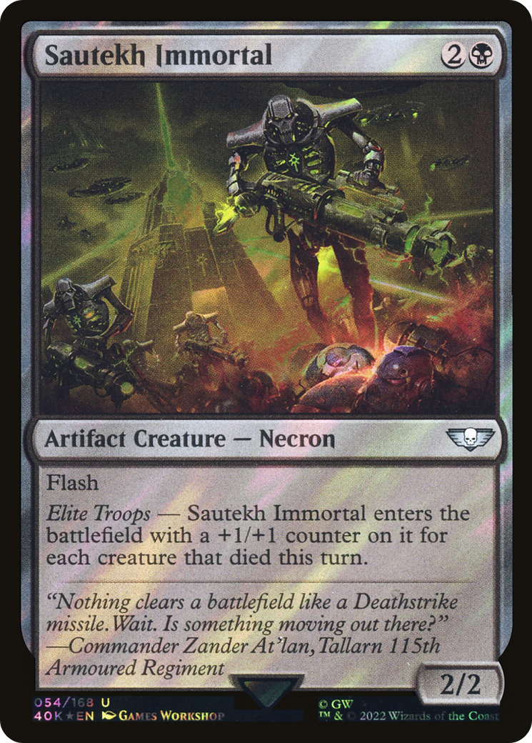 {C} Sautekh Immortal (Surge Foil) [Universes Beyond: Warhammer 40,000][SF 40K 054]