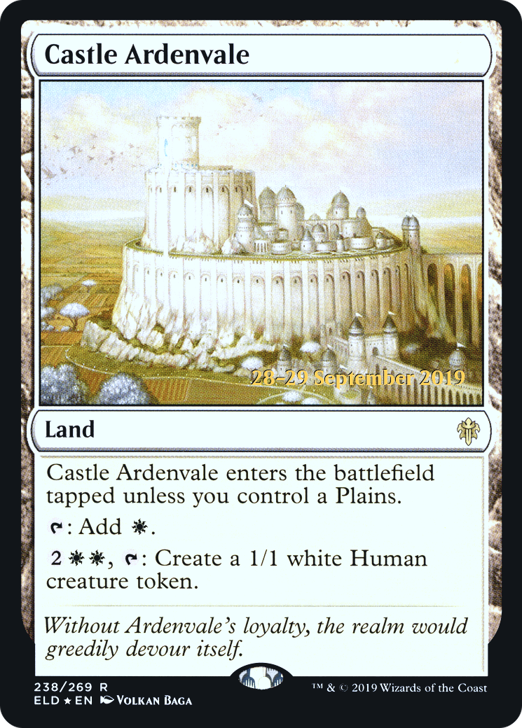 {R} Castle Ardenvale [Throne of Eldraine Prerelease Promos][PR ELD 238]