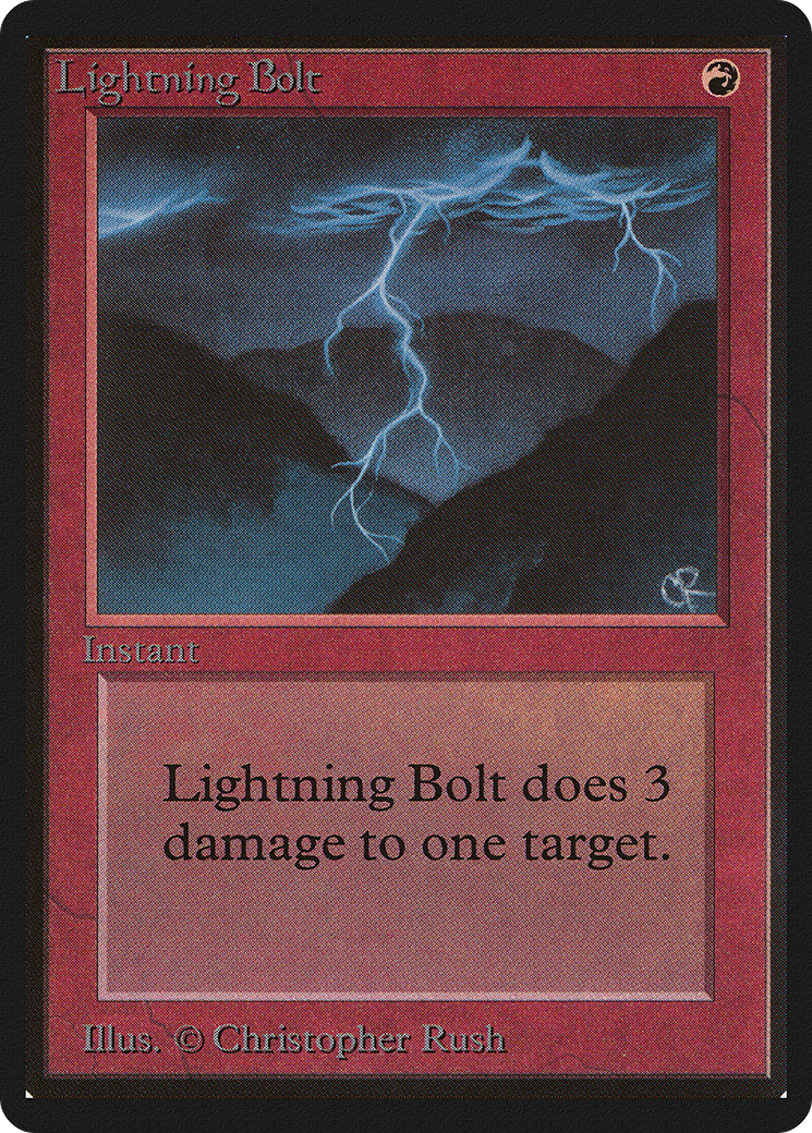 {C} Lightning Bolt [Beta Edition][LEB 162]