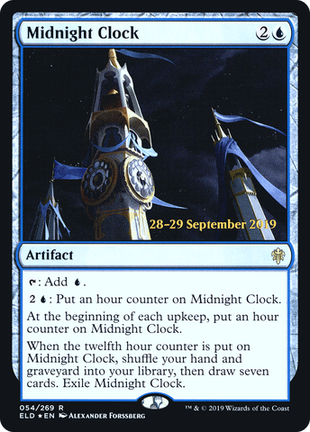 {R} Midnight Clock [Throne of Eldraine Prerelease Promos][PR ELD 054]