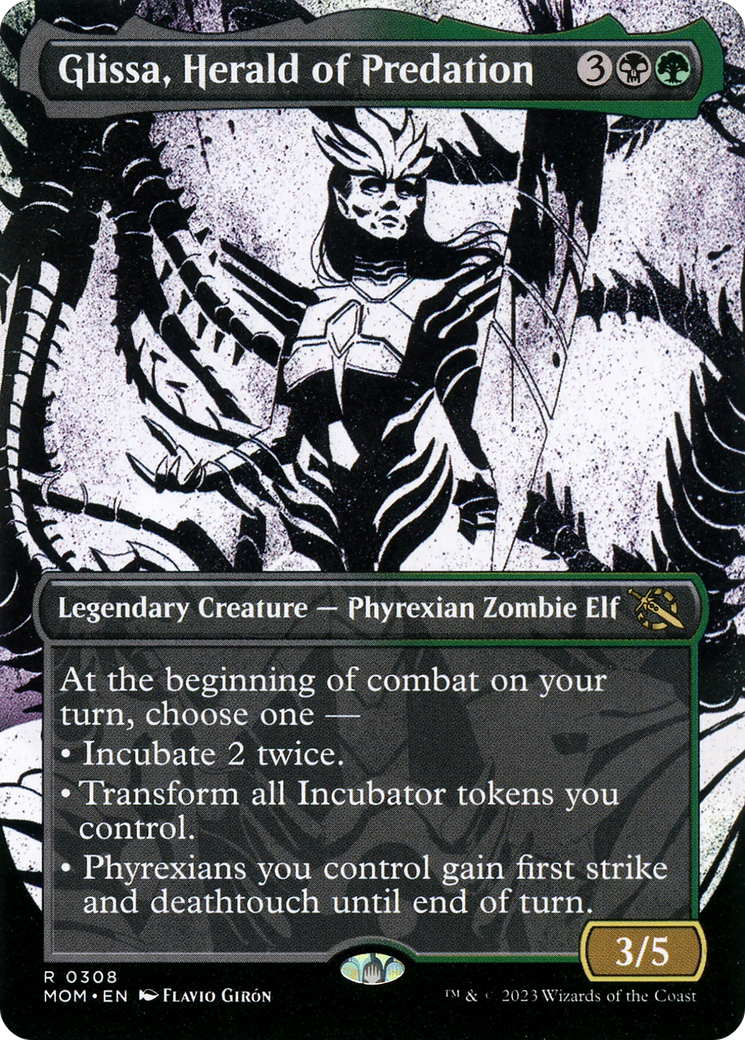 {R} Glissa, Herald of Predation (Multiverse Legends) [March of the Machine][MOM 308]