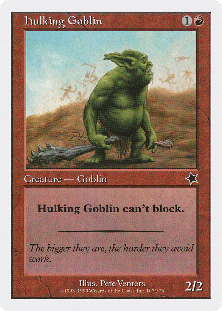 {C} Hulking Goblin [Starter 1999][S99 107]