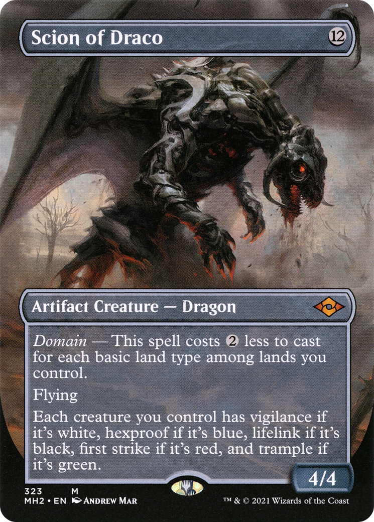 {R} Scion of Draco (Borderless) (Foil) (Borderless) [Modern Horizons 2] [MH2 323]