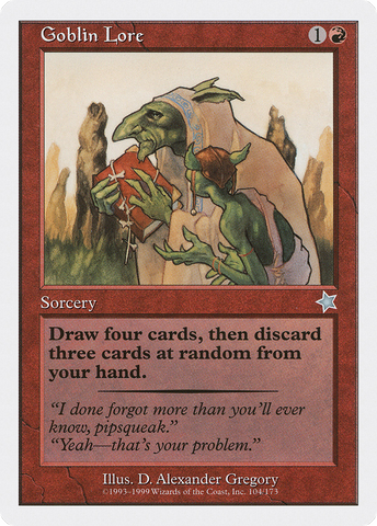 {C} Goblin Lore [Starter 1999][S99 104]