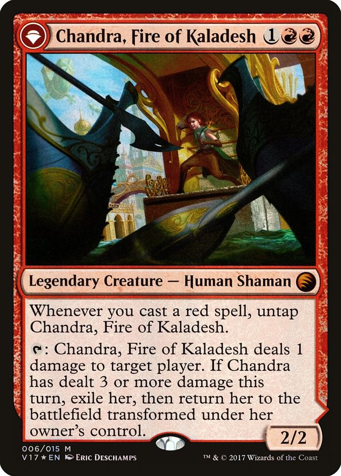 {R} Chandra, Fire of Kaladesh // Chandra, Roaring Flame [From the Vault: Transform][V17 006]
