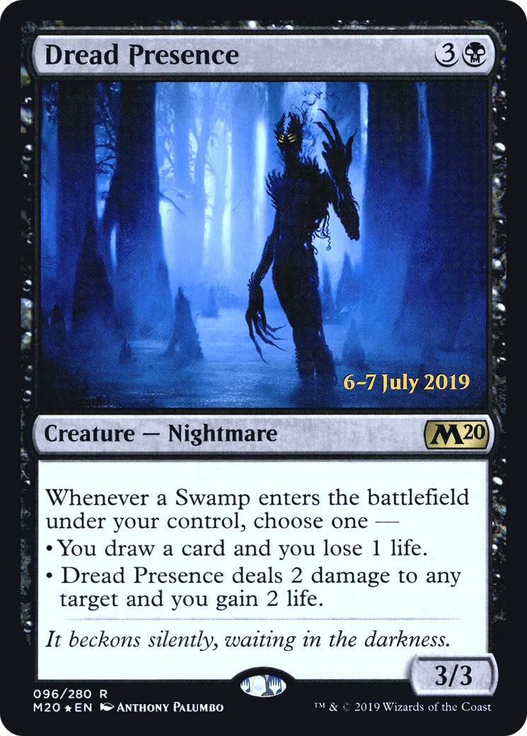 {R} Dread Presence [Core Set 2020 Prerelease Promos][PR M20 096]