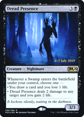 {R} Dread Presence [Core Set 2020 Prerelease Promos][PR M20 096]