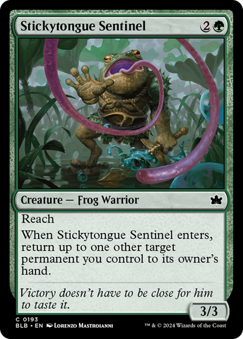 {@C} Stickytongue Sentinel [Bloomburrow][BLB 193]