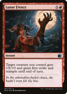 {C} Lunar Frenzy [Innistrad: Midnight Hunt][MID 147]