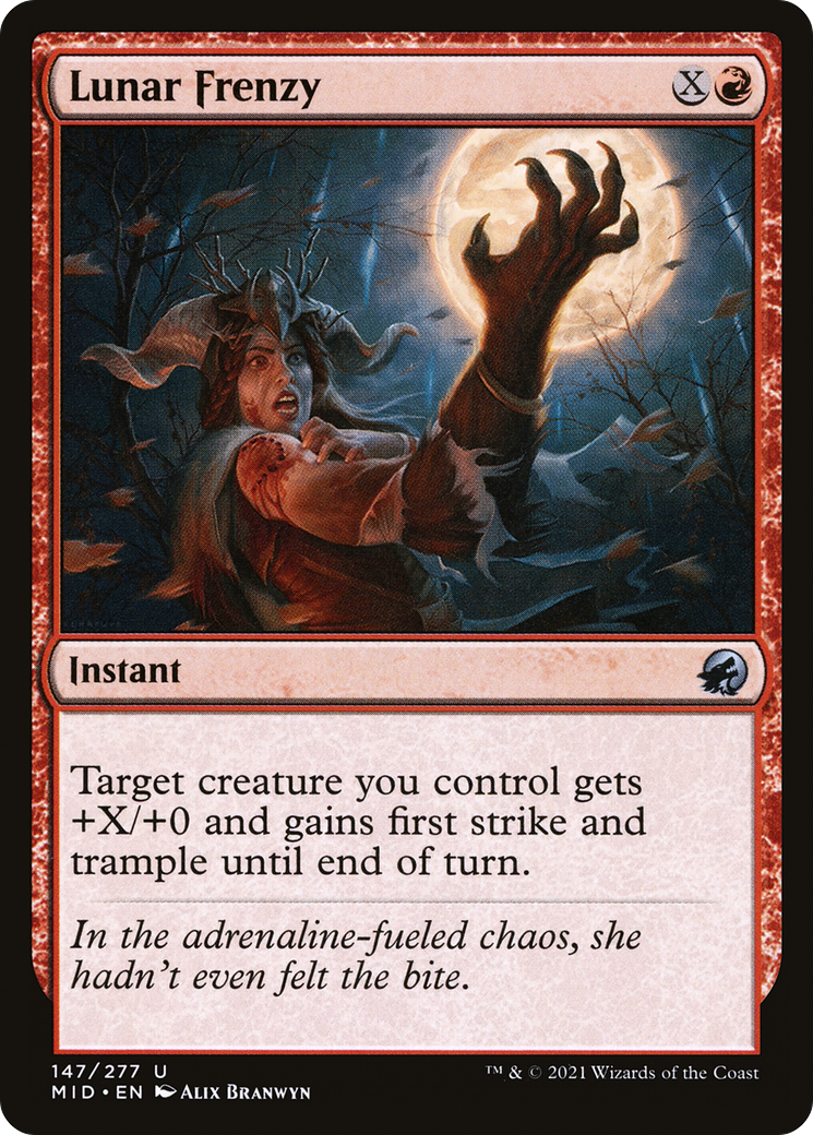 {C} Lunar Frenzy [Innistrad: Midnight Hunt][MID 147]