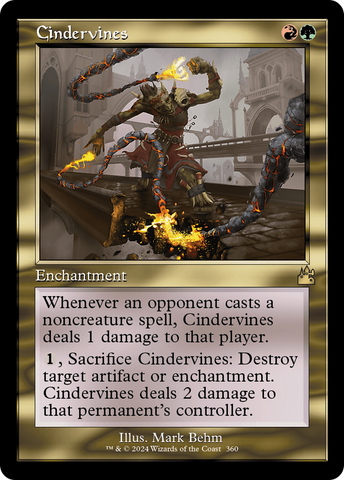 {R} Cindervines (Retro Frame) [Ravnica Remastered][RVR 360]
