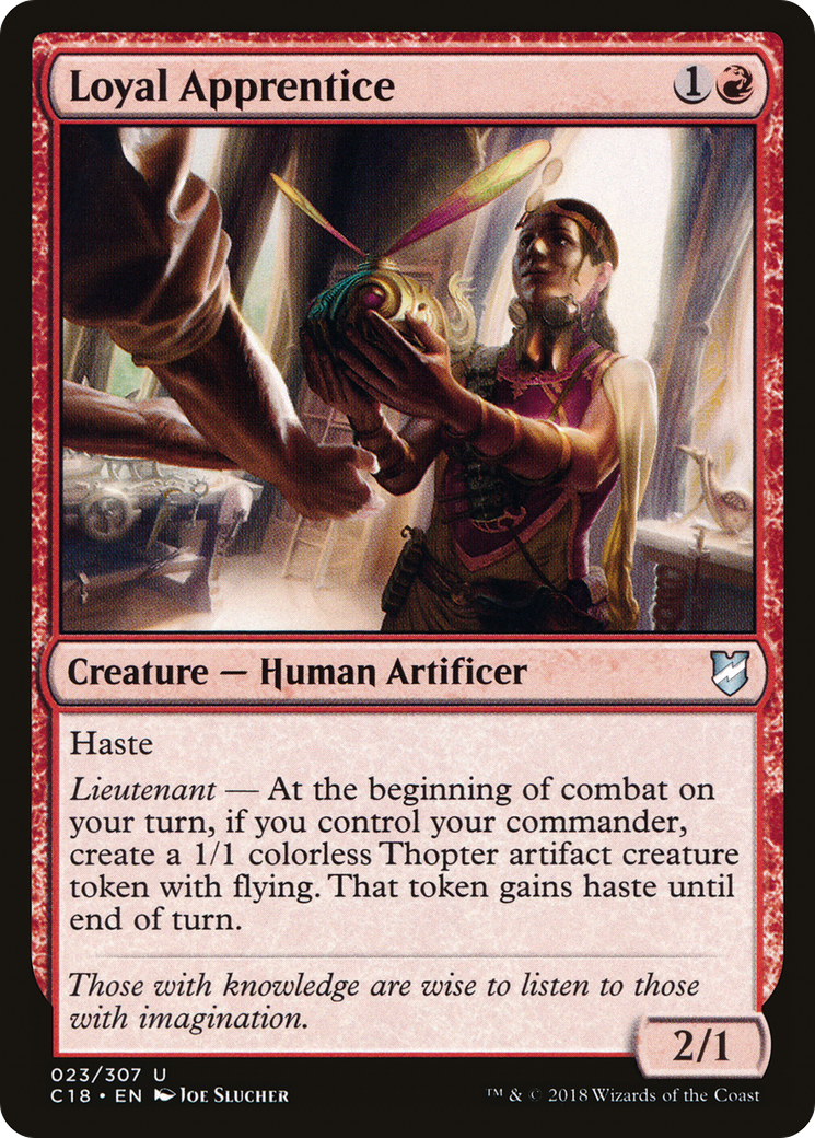{C} Loyal Apprentice [Commander 2018][C18 023]