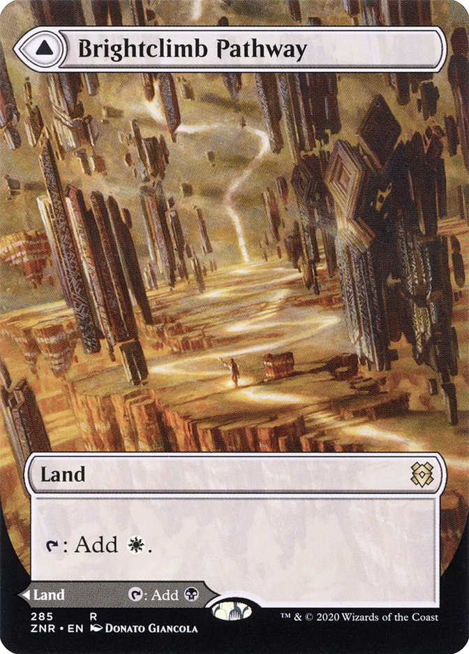 {R} Brightclimb Pathway // Grimclimb Pathway (Borderless Alternate Art) [Zendikar Rising][ZNR 285]