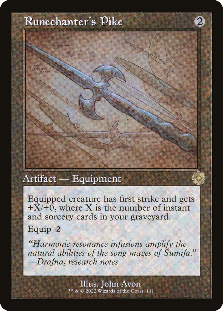{R} Runechanter's Pike (Retro Schematic) [The Brothers' War Retro Artifacts][BRR 111]