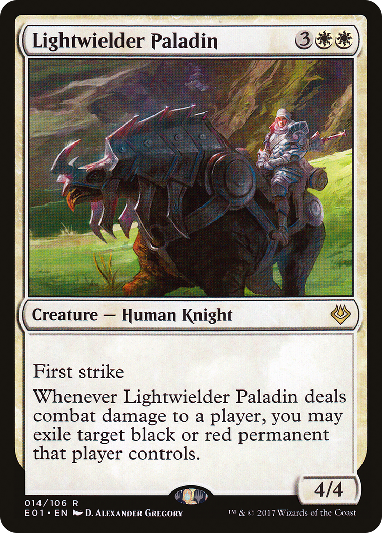 {R} Lightwielder Paladin [Archenemy: Nicol Bolas][E01 014]