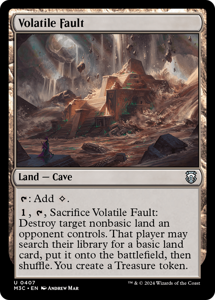 {C} Volatile Fault (Ripple Foil) [Modern Horizons 3 Commander][RPF M3C 407]