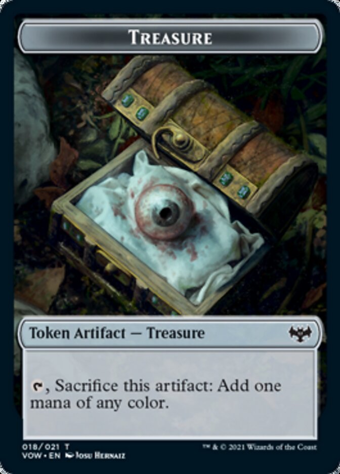 {T} Blood // Treasure Double-sided Token [Innistrad: Crimson Vow Tokens][TVOW 017]