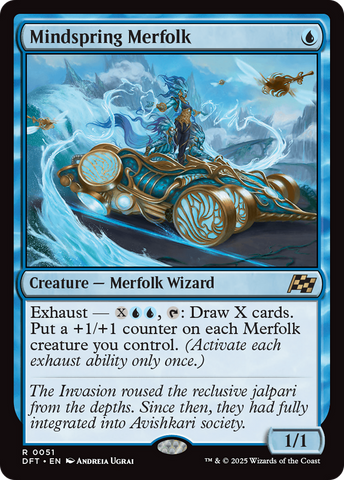 {@R} Mindspring Merfolk [Aetherdrift][DFT 051]