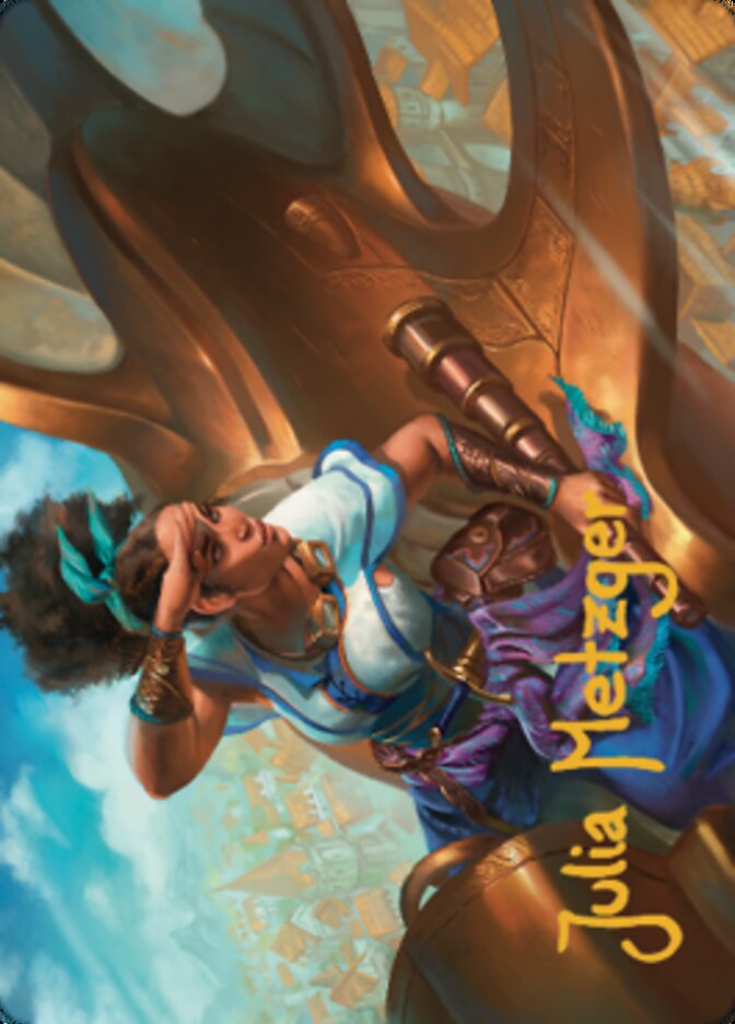 {A} Talas Lookout Art Card (Gold-Stamped Signature) [Dominaria United Art Series][GS ADMU 017]