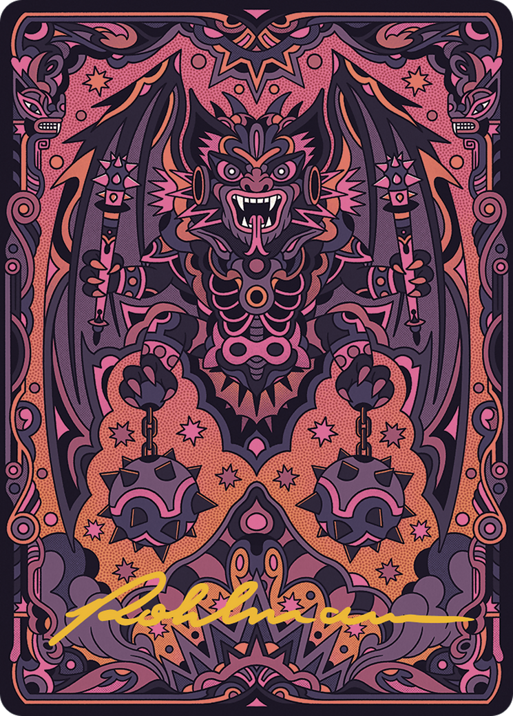 {A} Bloodletter of Aclazotz Art Card (61/81) (Gold-Stamped Signature) [The Lost Caverns of Ixalan Art Series][GS ALCI 061]