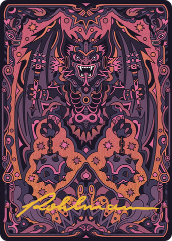 {A} Bloodletter of Aclazotz Art Card (61/81) (Gold-Stamped Signature) [The Lost Caverns of Ixalan Art Series][GS ALCI 061]