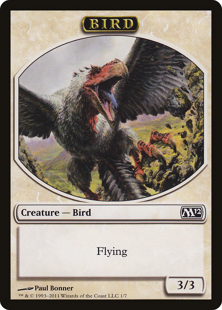 {T} Bird Token [Magic 2012 Tokens][TM12 001]
