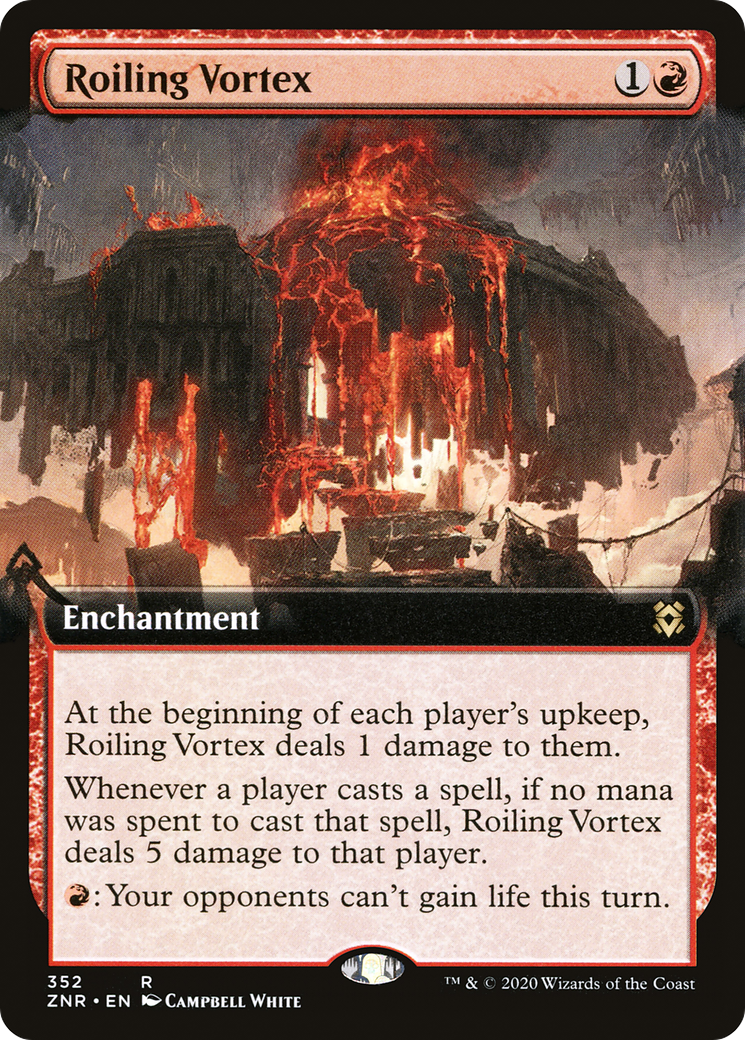 {R} Roiling Vortex (Extended Art) [Zendikar Rising][ZNR 352] - Misty Mountain Games