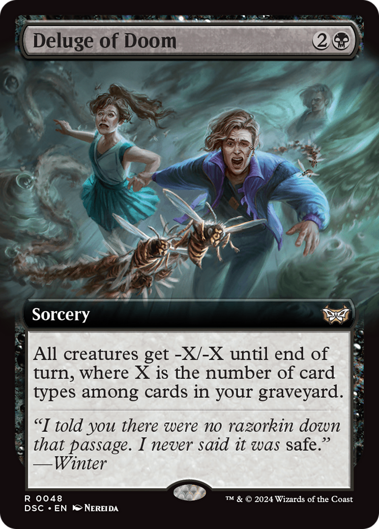 {R} Deluge of Doom (Extended Art) [Duskmourn: House of Horror Commander][DSC 048]