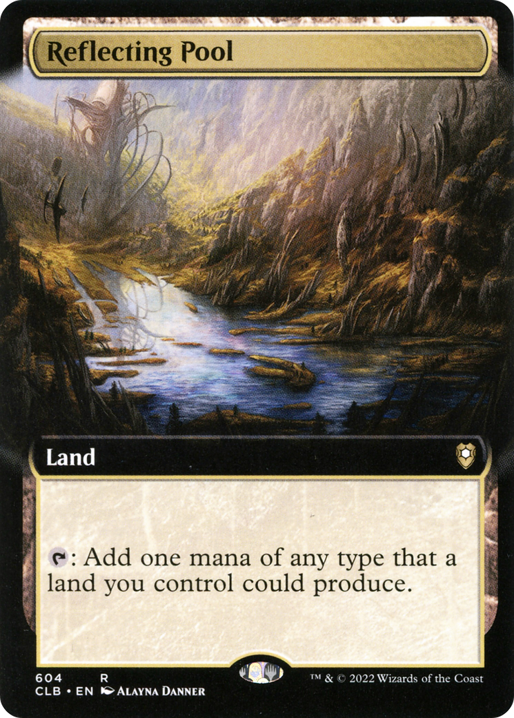 {R} Reflecting Pool (Extended Art) [Commander Legends: Battle for Baldur's Gate][CLB 604]