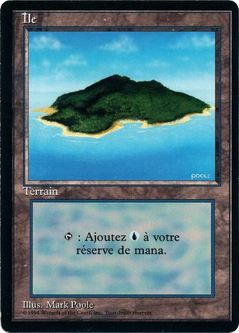 {B}[FBB 3ED 296] Island (B) [Foreign Black Border]