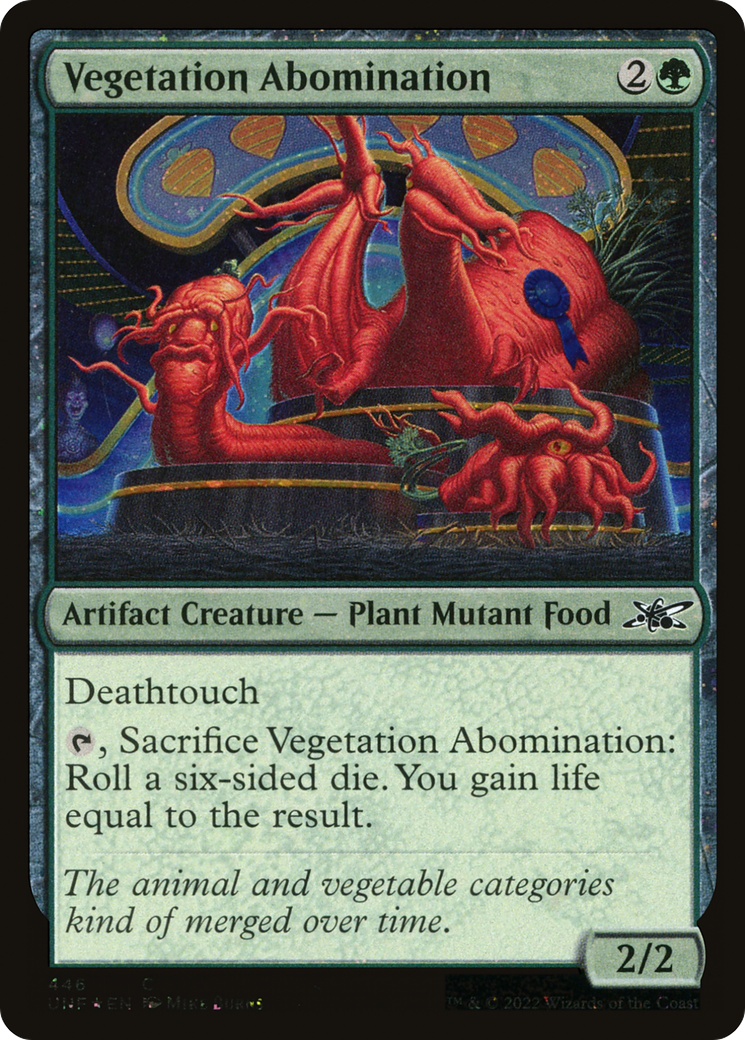 {C} Vegetation Abomination (Galaxy Foil) [Unfinity][UNF 446]