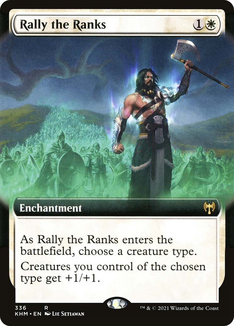 {R} Rally the Ranks (Extended Art) [Kaldheim][KHM 336]