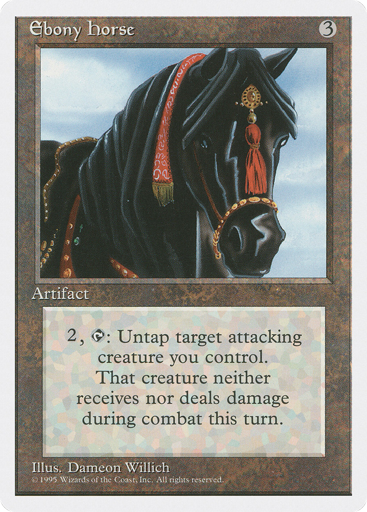 {R} Ebony Horse [Fourth Edition][4ED 318]