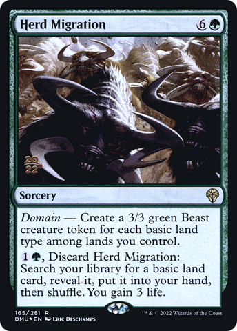 {R} Herd Migration [Dominaria United Prerelease Promos][PR DMU 165]