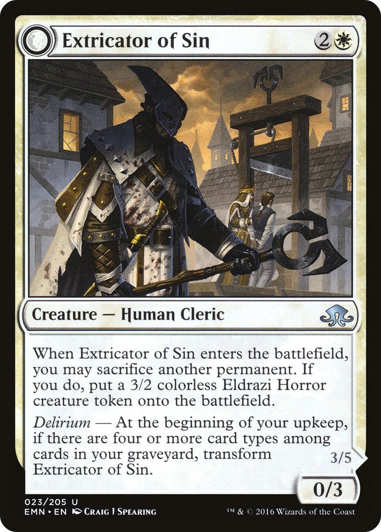 {C} Extricator of Sin // Extricator of Flesh [Eldritch Moon][EMN 023]