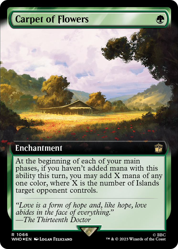 {R} Carpet of Flowers (Extended Art) (Surge Foil) [Doctor Who][WHO 1066]