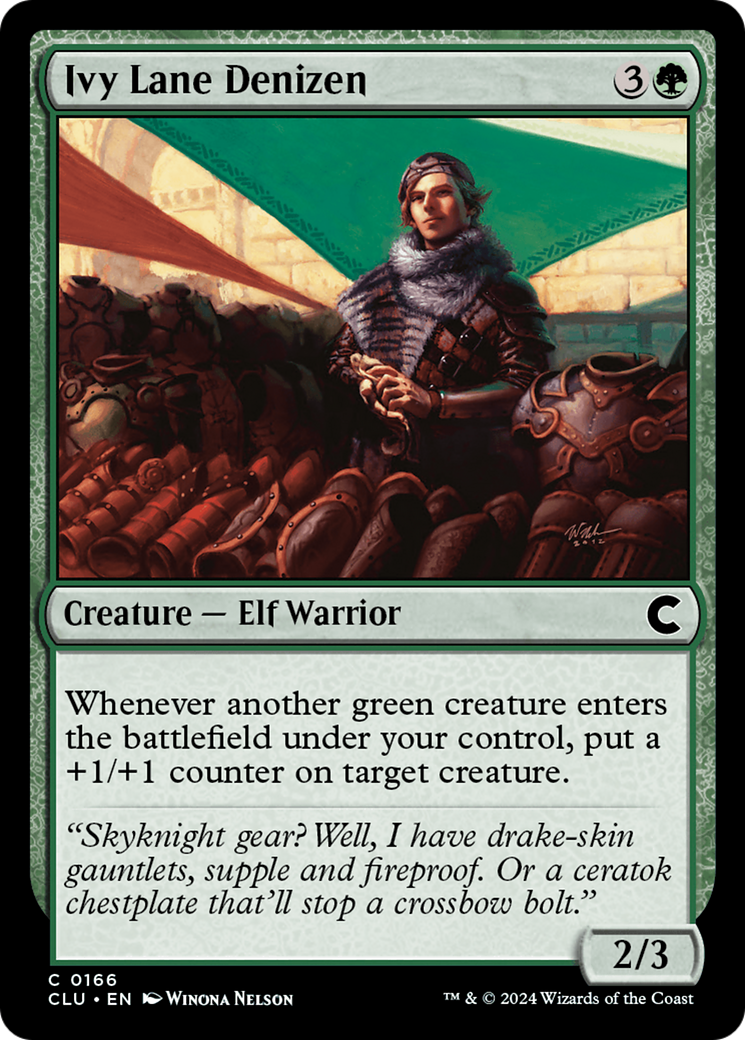 {C} Ivy Lane Denizen [Ravnica: Clue Edition][CLU 166]