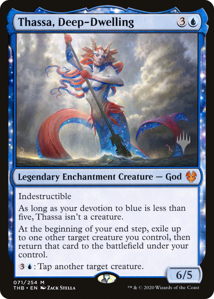 {R} Thassa, Deep-Dwelling (Promo Pack) [Theros Beyond Death Promos][PP THB 071]