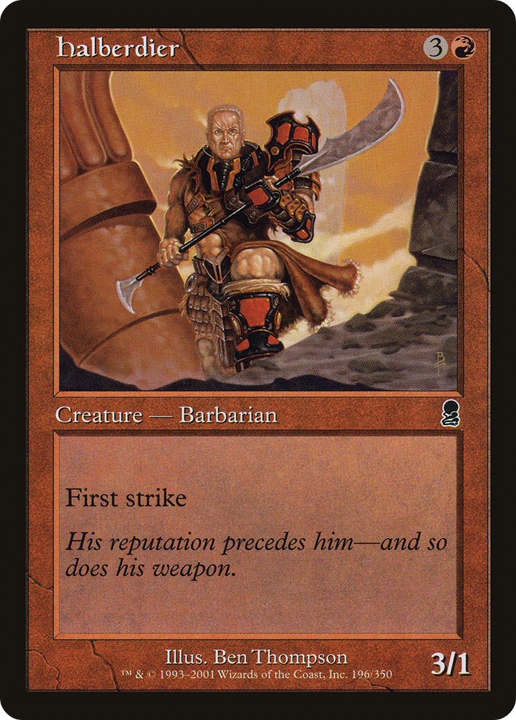 {C} Halberdier [Odyssey][ODY 196]