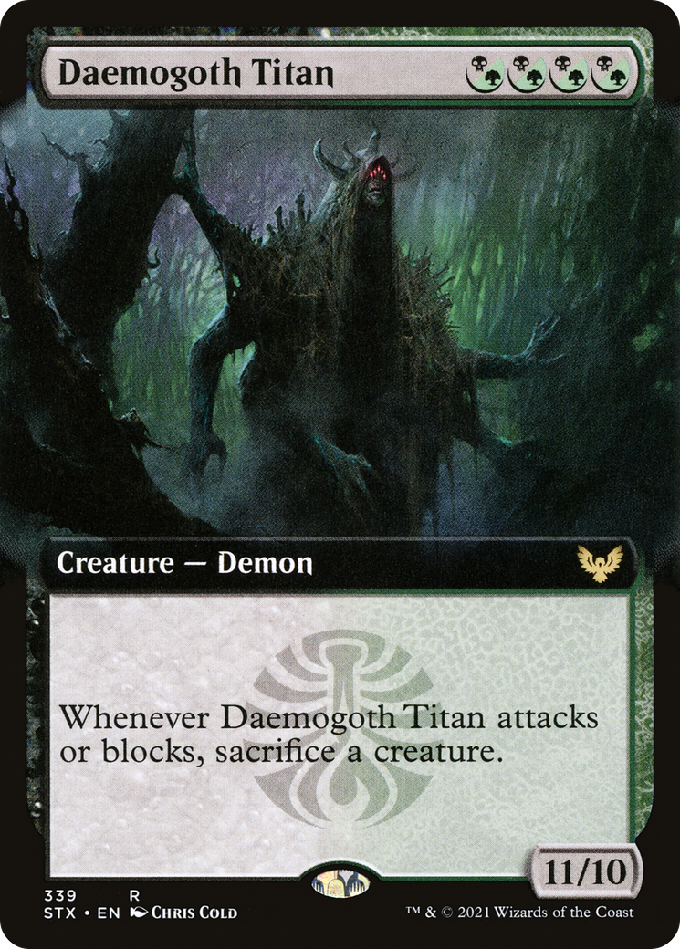 {R} Daemogoth Titan (Extended Art) [Strixhaven: School of Mages][STX 339]