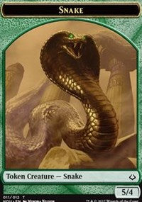 {T} Snake // Warrior Double-sided Token [Hour of Devastation Tokens][THOU 011]