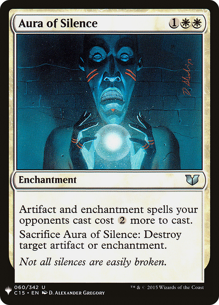{C} Aura of Silence [Mystery Booster][LS C15 060]