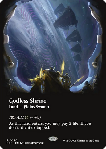 {@@ EOE R} Godless Shrine (Borderless) [Edge of Eternities][EOE 280]