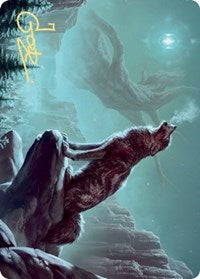 {A} Sarulf's Packmate Art Card (Gold-Stamped Signature) [Kaldheim Art Series][GS AKHM 051]