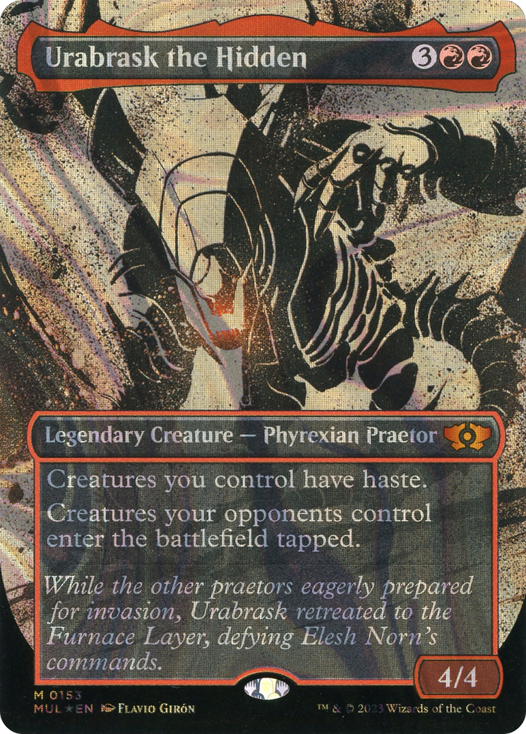 {R} Urabrask the Hidden (Halo Foil) [Multiverse Legends][MUL 153]