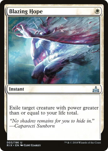 {C} Blazing Hope [Rivals of Ixalan][RIX 003]