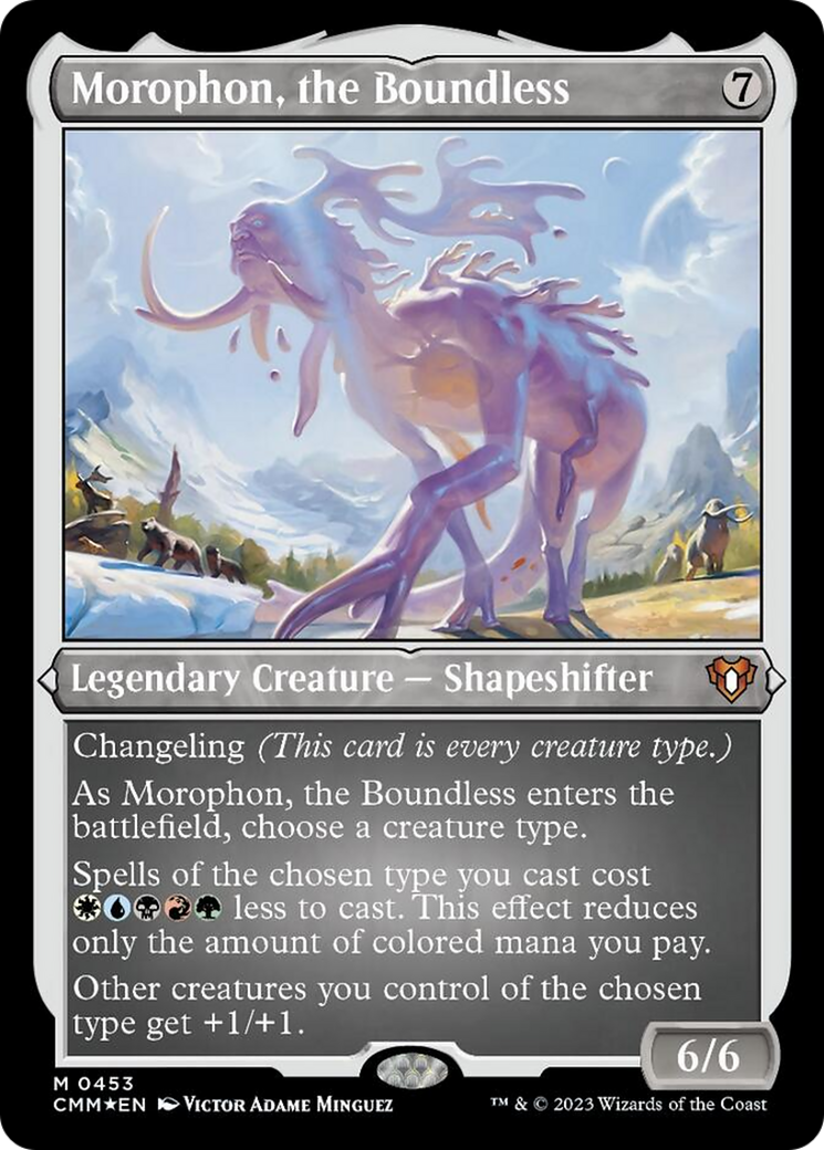 {R} Morophon, the Boundless (Foil Etched) [Commander Masters][CMM 453]